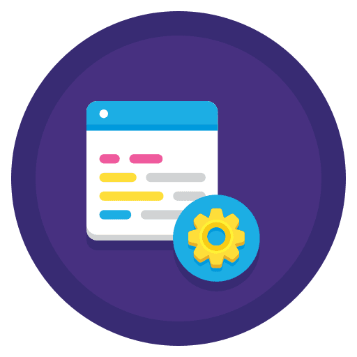 Regression regression computer gear icon