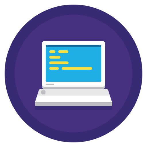 Vax computers laptop line icon