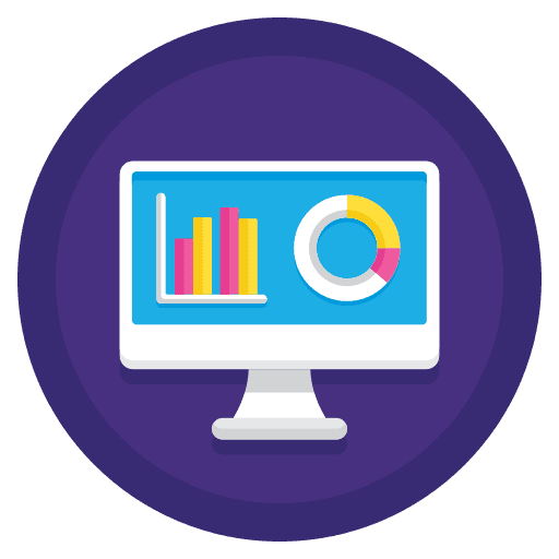 Visualization visualization computer analytics icon