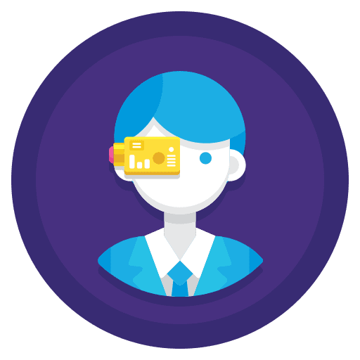 Wearable robot computer glasses wearable robot icon