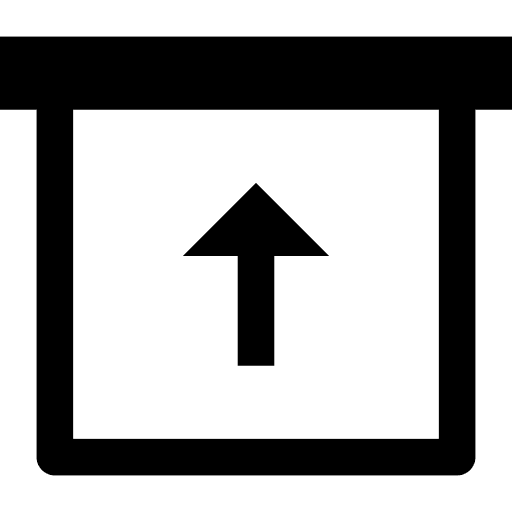 Box storage data storage shipping and delivery icon