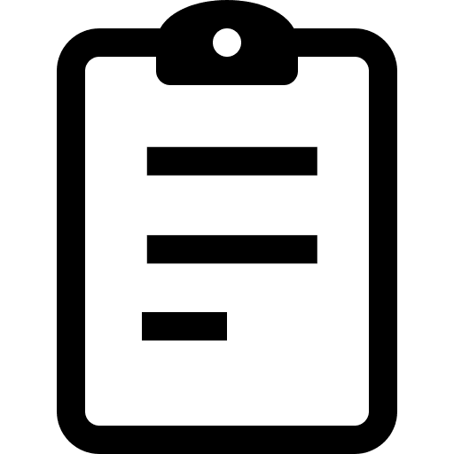Clipboard verification miscellaneous list icon