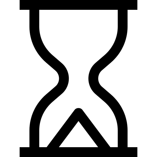 Hourglass time and date clock time icon