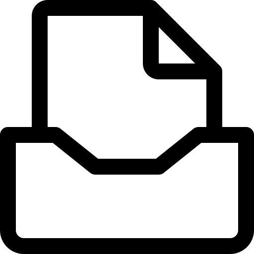 Inbox storage archive filing cabinet icon