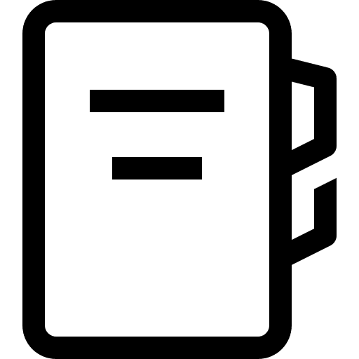 Notebook agenda communications business icon