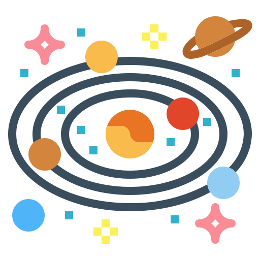 Orbit nature universe galaxy icon