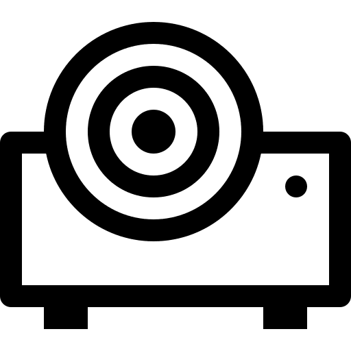 Projector technology picture video icon