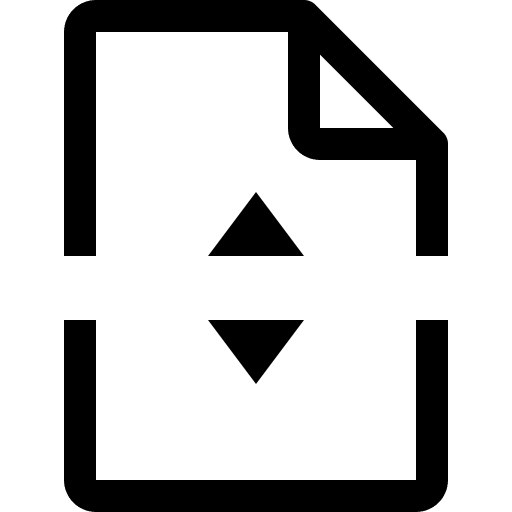 Split file archive interface icon