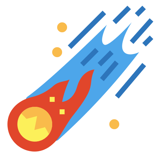 Comet comet meteor meteorology icon