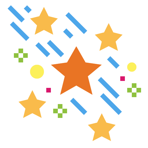 Star nature night space icon