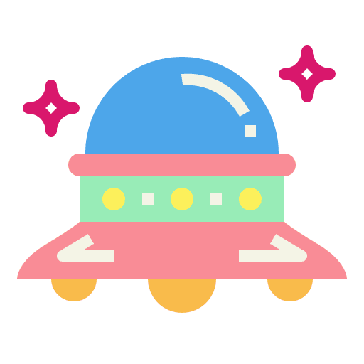 Ufo science fiction ufo transportation icon