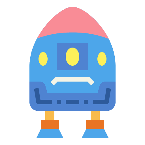 Space capsule vehicle space capsule transportation icon