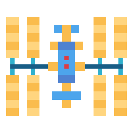 Space station satellite station communication space station icon