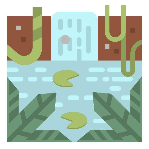 Jungle amazon landscape jungle icon