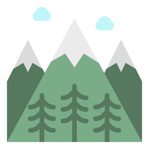 Mountain hills mountain nature icon
