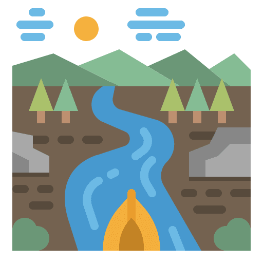River tree nature river icon