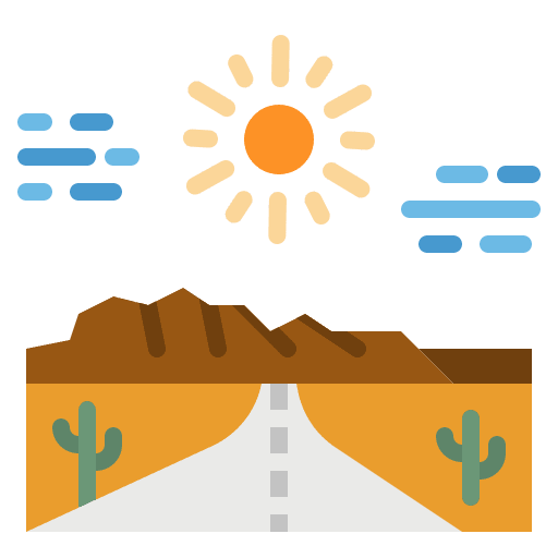 Road nature road landscape icon