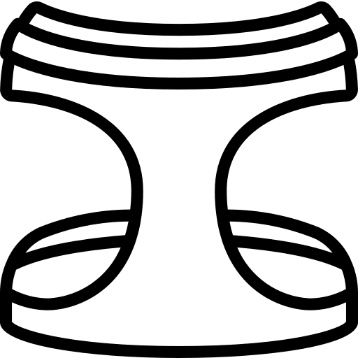 Walk dog safety harness icon