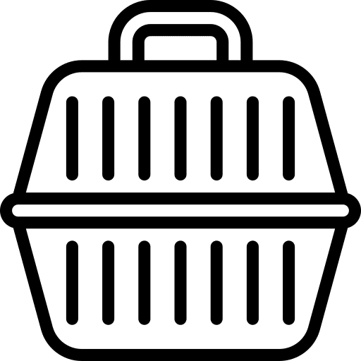 Carrier pet carrier transportation basket icon