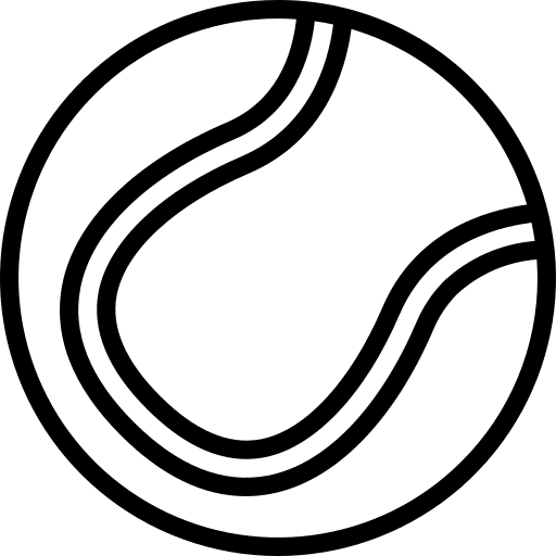 Pet toy tennis ball sport ball icon