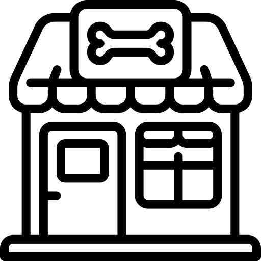 Shop veterinarian vet animal shelter icon