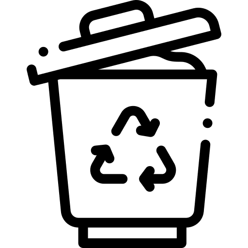 Trash recycle bin recycle management icon