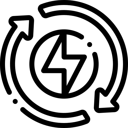 Energy recycle industry ecology and environment icon