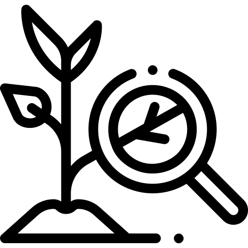 Research ecology and environment plant sprout icon
