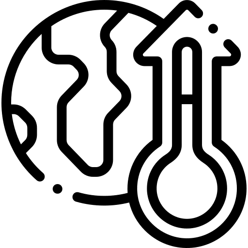 Global warming pollution ecology and environment contamination icon