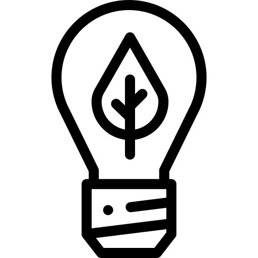 Green energy ecology and environment lightbulb sustainability icon