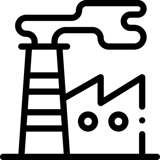 Industry landscape factory industrial icon