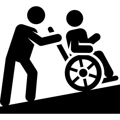 Assistance disabled assistance people icon