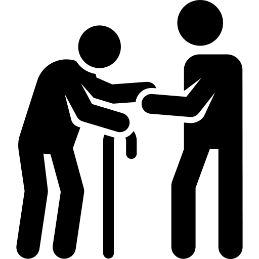 Assistance person accessibility assistant icon