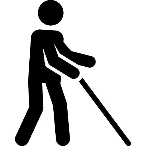 Walking stick stick people walking stick icon