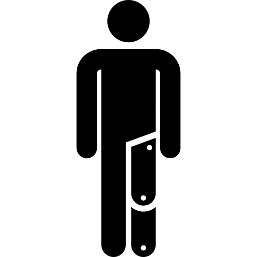 Amputee amputation healthcare and medical diversity icon
