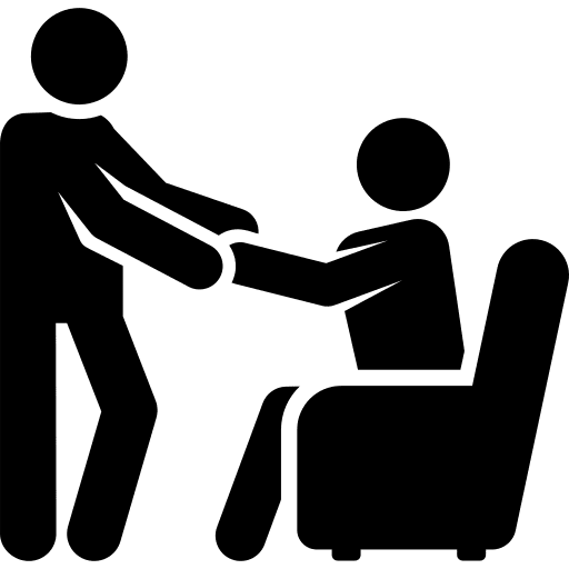Assistance assistant people disabled icon