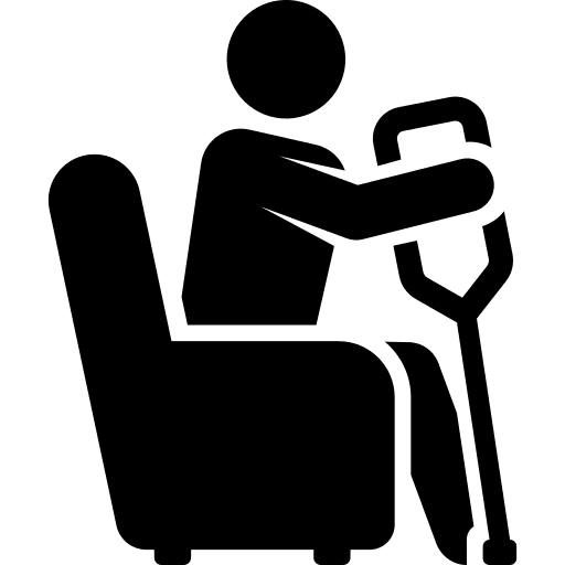 Disabled armchair people humanpictos icon