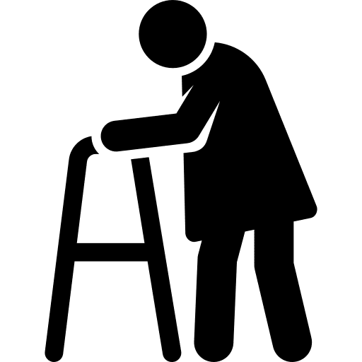 Old walk walker old icon