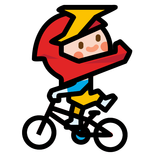 Bmx bicycle extreme sport icon