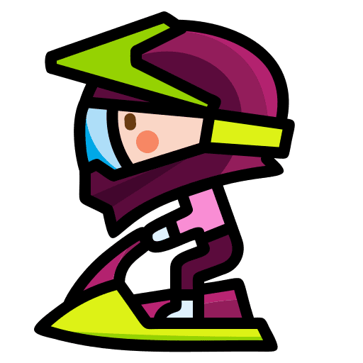 Jet ski adrenaline action extreme sports icon