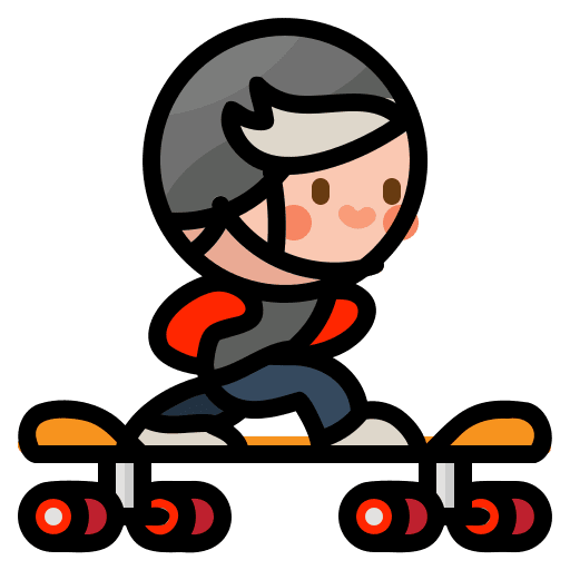 Longboard skate skate board adventure icon