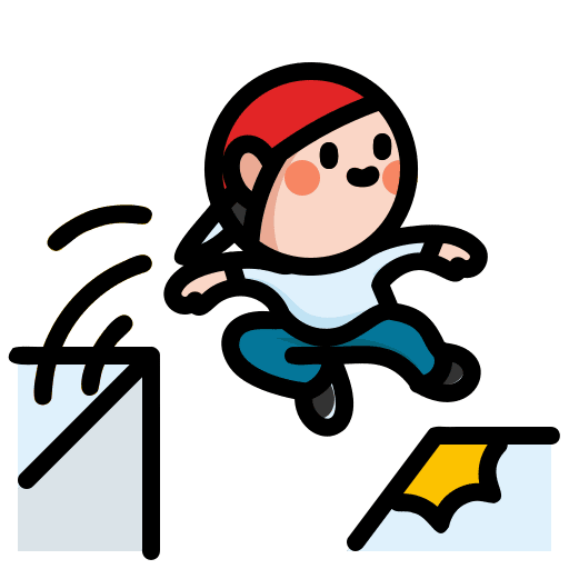 Running man free action extreme sports icon