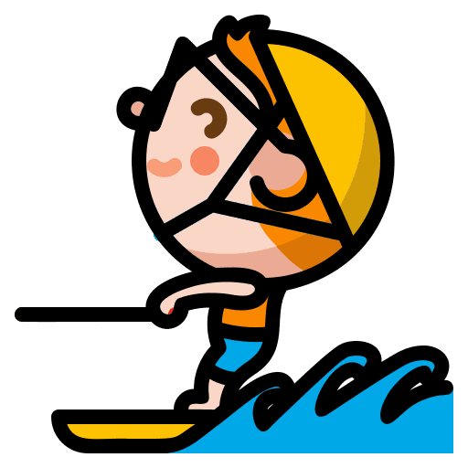 Skiing ski adventure extreme sports icon