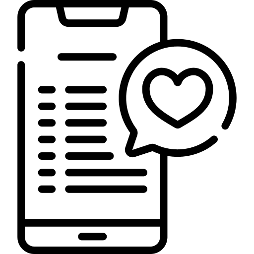 List facebook like list like icon