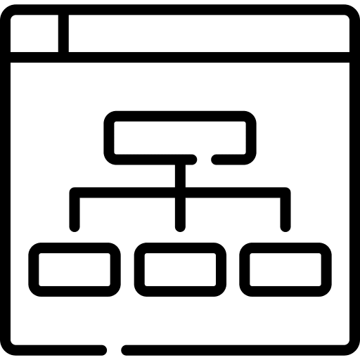 Organization chart organization organization chart icon