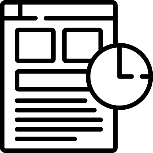 Statistics statistics loupe graphic icon