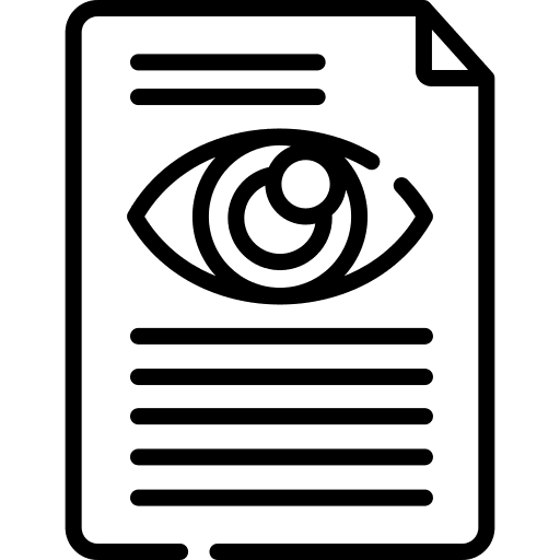 Visual social media document files icon