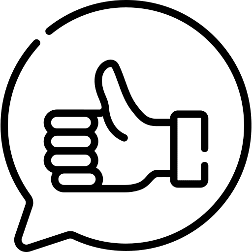 Good social media speech bubble like icon