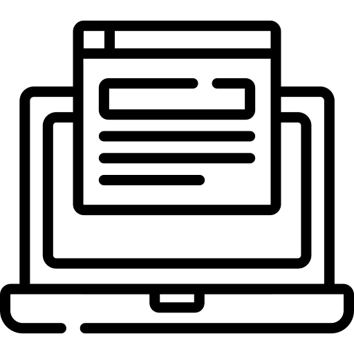 Mockup web design laptop layout icon