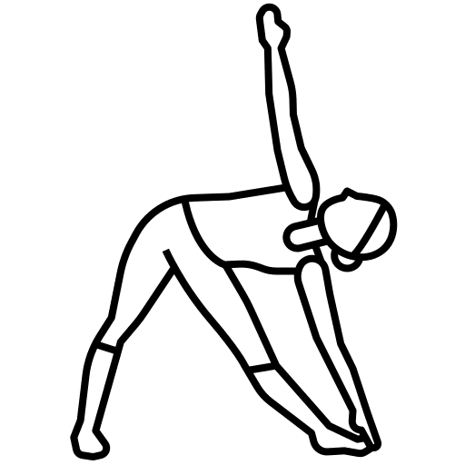 Yoga pose healthy pose sports and competition icon